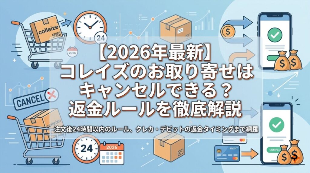 【2026年最新】コレイズのお取り寄せはキャンセルできる？返金ルールを徹底解説