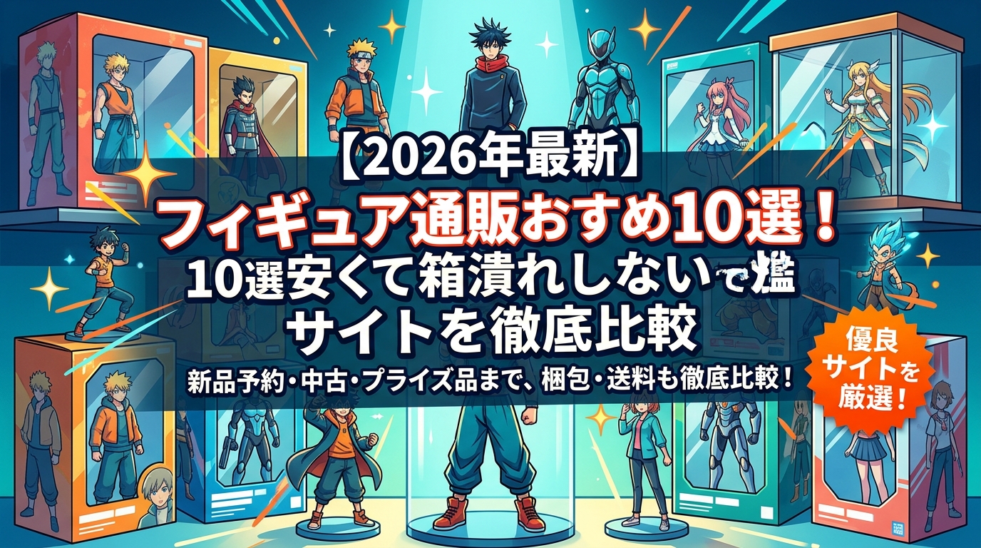 【2026年最新】フィギュア通販おすすめ10選!安くて箱潰れしないサイトを徹底比較