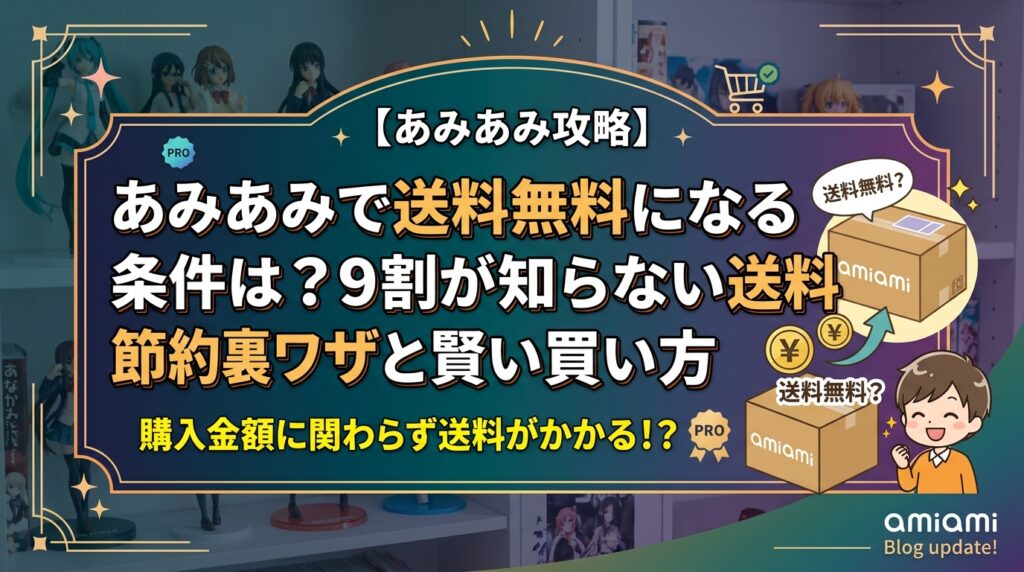 あみあみで送料無料になる条件は？9割が知らない送料節約の裏ワザと賢い買い方