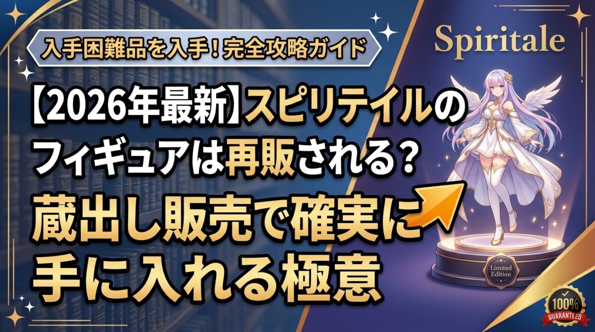 【2026年最新】スピリテイルのフィギュアは再販される?蔵出し販売で確実に手に入れる極意