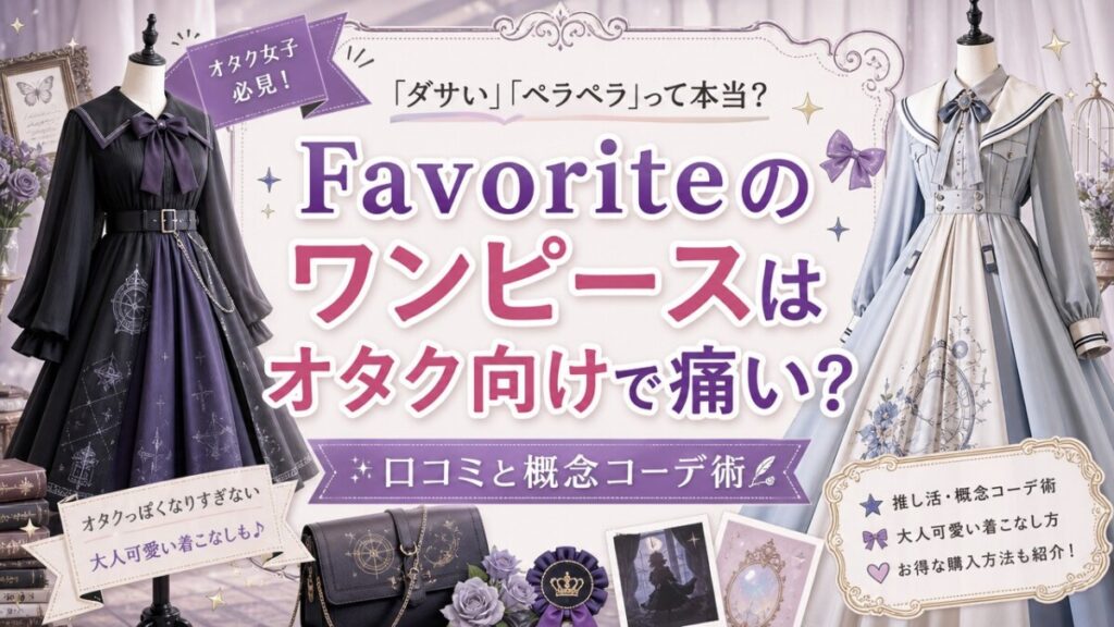 Favoriteのワンピースはオタク向けで痛い？口コミと概念コーデ術